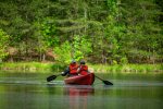 Canoeing at the pond